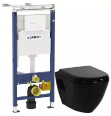 Комплект подвесной унитаз Creavit Terra TP325-11SI00E-0000 + KC0103.03.1300E + система инсталляции Geberit 458.125.11.1