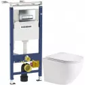 Комплект подвесной унитаз WeltWasser Merzbach 004GL-WT 10000003661 + система инсталляции Geberit 458.125.21.1
