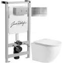 Комплект подвесной унитаз WeltWasser Merzbach 004GL-WT 10000003661 + система инсталляции Jacob Delafon E5504-NF + E4316-CP