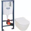 Комплект подвесной унитаз Serel Smart SM25SL + система инсталляции Grohe 38772001 Комплект подвесной унитаз Serel Smart SM25SL + система инсталляции Grohe 38772001