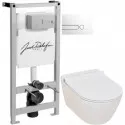 Комплект подвесной унитаз Serel Smart SM25SL + система инсталляции Jacob Delafon E5504-NF + E4326-00 Комплект подвесной унитаз Serel Smart SM25SL + система инсталляции Jacob Delafon E5504-NF + E4326-00