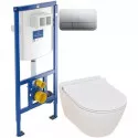 Комплект подвесной унитаз Serel Smart SM25SL + система инсталляции Villeroy & Boch 92246100 + 92249061 Комплект подвесной унитаз Serel Smart SM25SL + система инсталляции Villeroy & Boch 92246100 + 92249061