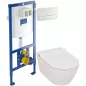 Комплект подвесной унитаз Serel Smart SM25SL + система инсталляции Villeroy & Boch 92246100 + 92249068 Комплект подвесной унитаз Serel Smart SM25SL + система инсталляции Villeroy & Boch 92246100 + 92249068