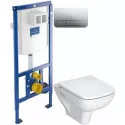 Комплект подвесной унитаз Vitra S20 5507B003-0101 + 77-003-009 + система инсталляции Villeroy & Boch 92246100 + 92249061