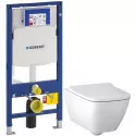 Комплект подвесной унитаз Geberit Smyle Square 500.683.01.1 + система инсталляции Geberit 111.300.00.5 Комплект подвесной унитаз Geberit Smyle Square 500.683.01.1 + система инсталляции Geberit 111.300.00.5