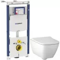 Комплект подвесной унитаз Geberit Smyle Square 500.683.01.1 + система инсталляции Geberit 111.362.00.5