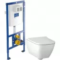 Комплект подвесной унитаз Geberit Smyle Square 500.683.01.1 + система инсталляции Villeroy & Boch 92246100 Комплект подвесной унитаз Geberit Smyle Square 500.683.01.1 + система инсталляции Villeroy & Boch 92246100