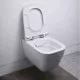 Приобрести Комплект подвесной унитаз Geberit Smyle Square 500.683.01.1 + система инсталляции Jacob Delafon E29025-NF + E29026-01R в магазине сантехники Santeh-Crystal.ru