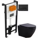 Комплект подвесной унитаз Esbano AZALEA ESUPAZALBM + система инсталляции Jacob Delafon E24156-NF + E20859-7-BMT Комплект подвесной унитаз Esbano AZALEA ESUPAZALBM + система инсталляции Jacob Delafon E24156-NF + E20859-7-BMT