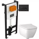 Комплект подвесной унитаз Geberit Smyle Square 500.683.01.1 + система инсталляции Jacob Delafon E24156-NF + E20859-7-BMT Комплект подвесной унитаз Geberit Smyle Square 500.683.01.1 + система инсталляции Jacob Delafon E24156-NF + E20859-7-BMT