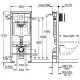 Приобрести Комплект подвесной унитаз Orange C03-100W + система инсталляции Grohe 38772001 в магазине сантехники Santeh-Crystal.ru