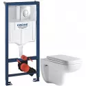 Комплект подвесной унитаз Orange C03-100W + система инсталляции Grohe 38721001 Комплект подвесной унитаз Orange C03-100W + система инсталляции Grohe 38721001