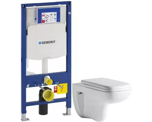 Заказать Комплект подвесной унитаз Orange C03-100W + система инсталляции Geberit 111.300.00.5 в магазине сантехники Santeh-Crystal.ru