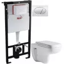Комплект подвесной унитаз Orange C03-100W + система инсталляции AlcaPlast AM101/11203:1RUSSETM71 Комплект подвесной унитаз Orange C03-100W + система инсталляции AlcaPlast AM101/11203:1RUSSETM71