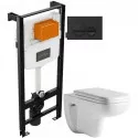 Комплект подвесной унитаз Orange C03-100W + система инсталляции Jacob Delafon E24156-NF + E20859-7-BMT Комплект подвесной унитаз Orange C03-100W + система инсталляции Jacob Delafon E24156-NF + E20859-7-BMT