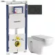 Приобрести Комплект подвесной унитаз Orange C03-100W + система инсталляции Geberit 111.362.00.5 + 115.882.DW.1 в магазине сантехники Santeh-Crystal.ru