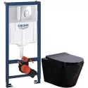 Комплект подвесной унитаз Esbano Clavel ESUPCLAVB + система инсталляции Grohe 38721001 Комплект подвесной унитаз Esbano Clavel ESUPCLAVB + система инсталляции Grohe 38721001