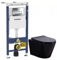 Комплект подвесной унитаз Esbano Clavel ESUPCLAVB + система инсталляции Geberit 458.125.21.1