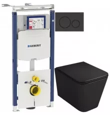 Комплект подвесной унитаз OWL 1975 Vatter OWLT190404 + система инсталляции Geberit 111.362.00.5 + 115.882.DW.1