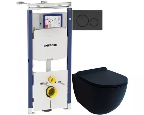 Купить Комплект подвесной унитаз Esbano Garcia ESUPGARCBM + система инсталляции Geberit 111.362.00.5 + 115.882.DW.1 в магазине сантехники Santeh-Crystal.ru