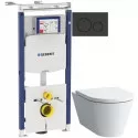 Комплект подвесной унитаз Laufen Kartell by Laufen 8.2033.6.000.000.1 + 8.9133.1.000.000.1 + система инсталляции Geberit 111.362.00.5 + 115.882.DW.1