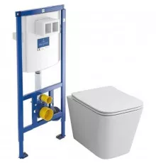 Комплект подвесной унитаз Grossman GR-4441S + система инсталляции Villeroy & Boch 92246100