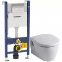 Комплект Ideal Standard Connect E803501 + E712701 + система инсталляции Geberit 458.124.21.1