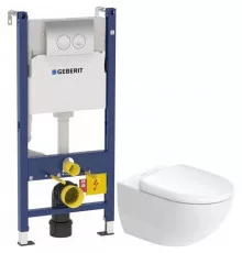 Комплект подвесной унитаз Duravit Architec 45720900A1 + система инсталляции Geberit 458.124.21.1