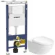 Купить Комплект подвесной унитаз Duravit Architec 45720900A1 + система инсталляции Geberit 458.125.11.1 в магазине сантехники Santeh-Crystal.ru