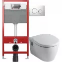 Комплект Ideal Standard Connect E803501 + E71270 + система инсталляции Tece 9300302 + 9240921
