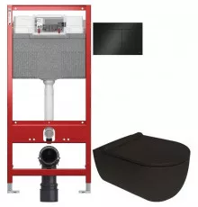 Комплект подвесной унитаз Bien Vokha MDKA052N1VP0B7000 + система инсталляции Tece 9300302 + 9240407