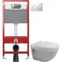 Комплект подвесной унитаз Duravit Starck 3 2200090000 + 0063810000 + система инсталляции Tece 9300302 + 9240921