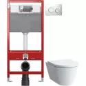 Комплект подвесной унитаз Laufen Kartell by Laufen 8.2033.6.000.000.1 + 8.9133.1.000.000.1 + система инсталляции Tece 9300302 + 9240921