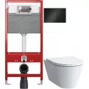 Комплект подвесной унитаз Laufen Kartell by Laufen 8.2033.6.000.000.1 + 8.9133.1.000.000.1 + система инсталляции Tece 9300302 + 9240407