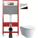 Комплект подвесной унитаз Laufen Kartell by Laufen 8.2033.6.000.000.1 + 8.9133.1.000.000.1 + система инсталляции TECE 9300302 + 9240401