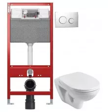 Комплект подвесной унитаз Santek Бореаль 1.WH30.1.977 + система инсталляции TECE 9300302 + 9240921