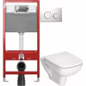 Комплект подвесной унитаз Vitra S20 5507B003-0101 + 77-003-009 + система инсталляции Tece 9300302 + 9240921