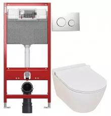 Комплект подвесной унитаз Serel Smart SM25SL + система инсталляции Tece 9300302 + 9240921
