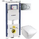Комплект подвесной унитаз Jacob Delafon Escale E1306-00 + система инсталляции Geberit 111.362.00.5 + 115.770.21.5