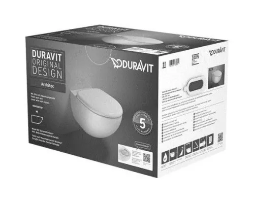 Заказать Комплект подвесной унитаз Duravit Architec 45720900A1 + система инсталляции Geberit 111.362.00.5 + 115.770.21.5 в магазине сантехники Santeh-Crystal.ru