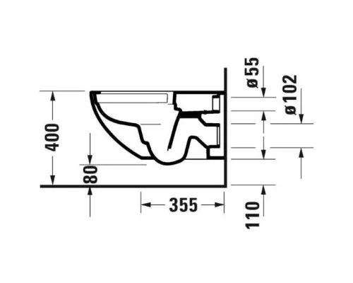 Заказать Комплект подвесной унитаз Duravit Architec 45720900A1 + система инсталляции Geberit 111.362.00.5 + 115.770.21.5 в магазине сантехники Santeh-Crystal.ru