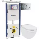 Комплект подвесной унитаз Jaquar Solo SLS-WHT-6953BIUFSM + система инсталляции Geberit 111.362.00.5 + 115.770.21.5