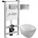 Комплект подвесной унитаз Jacob Delafon Presquile E4440-00 + система инсталляции Jacob Delafon E5504-NF + E4316-CP