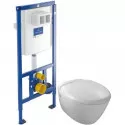 Комплект подвесной унитаз Jacob Delafon Presquile E4440-00 + система инсталляции Villeroy & Boch 92246100