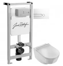 Комплект подвесной унитаз Jacob Delafon Odeon Rive Gauche EDR102-00 + E24889-00 + система инсталляции Jacob Delafon E5504-NF + E4326-00