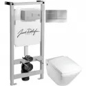 Комплект подвесной унитаз Jacob Delafon Escale E1306-00 + система инсталляции Jacob Delafon E5504-NF + E4316-CP