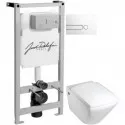 Комплект подвесной унитаз Jacob Delafon Escale E1306-00 + система инсталляции  Jacob Delafon E5504-NF + E4326-00
