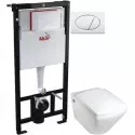 Комплект подвесной унитаз Jacob Delafon Escale E1306-00 + система инсталляции AlcaPlast AM101/11203:1RUSSETM70