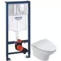 Комплект подвесной унитаз Jacob Delafon Nouvelle Vague EDJ102-00 + E20069-00 + система инсталляции Grohe 38721001