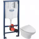 Комплект подвесной унитаз Jacob Delafon Nouvelle Vague EDJ102-00 + E20069-00 + система инсталляции Grohe 38772001